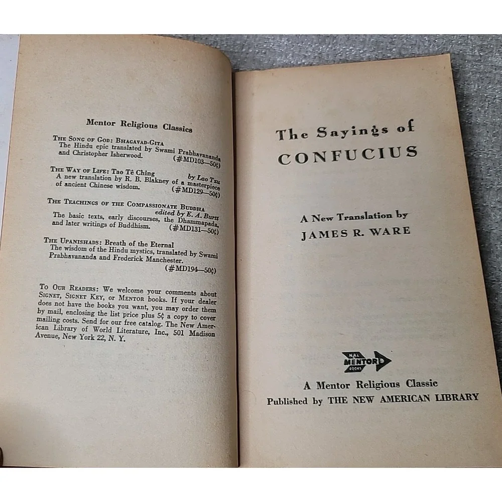 The Sayings of Confucius & Wise Sayings from the‎ Orient Books Vintage